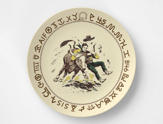 Westward Ho Bull Plate